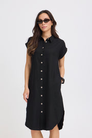 Falakka Shirt Dress in Meteorite by b.young