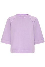Rasma Short Sweater in English Lavender by b.young