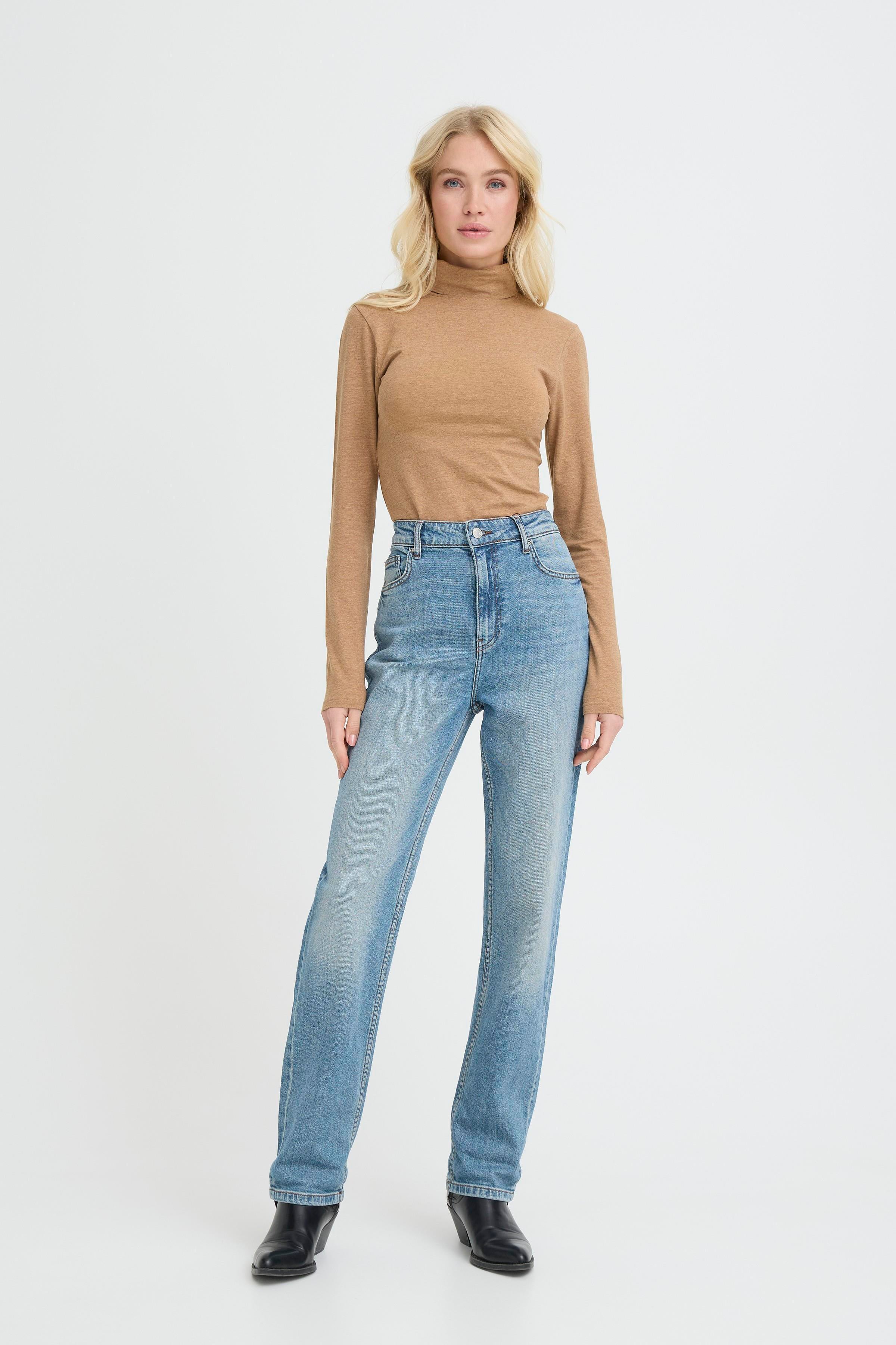 Lovita Jeans in Mid Blue Denim by b.young