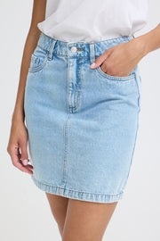 Kannia Skirt in Light Blue Denim by b.young