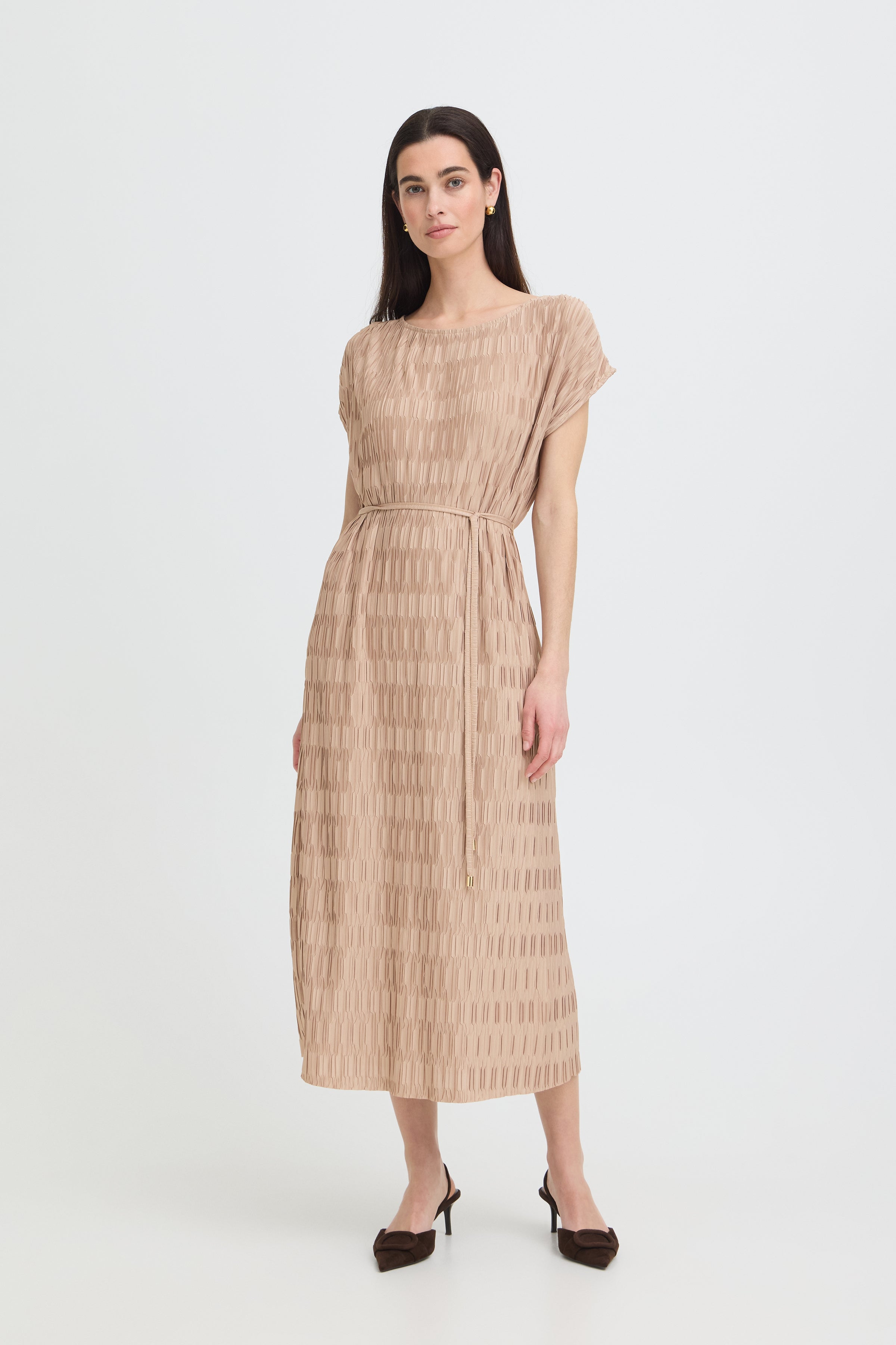 Uvika Dress in Stucco by b.young