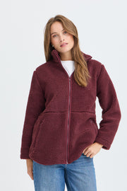 Alea Curve Jacket in Fig by b.young