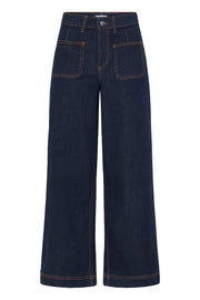Komma Wide Jeans in Rinse Blue by b.young