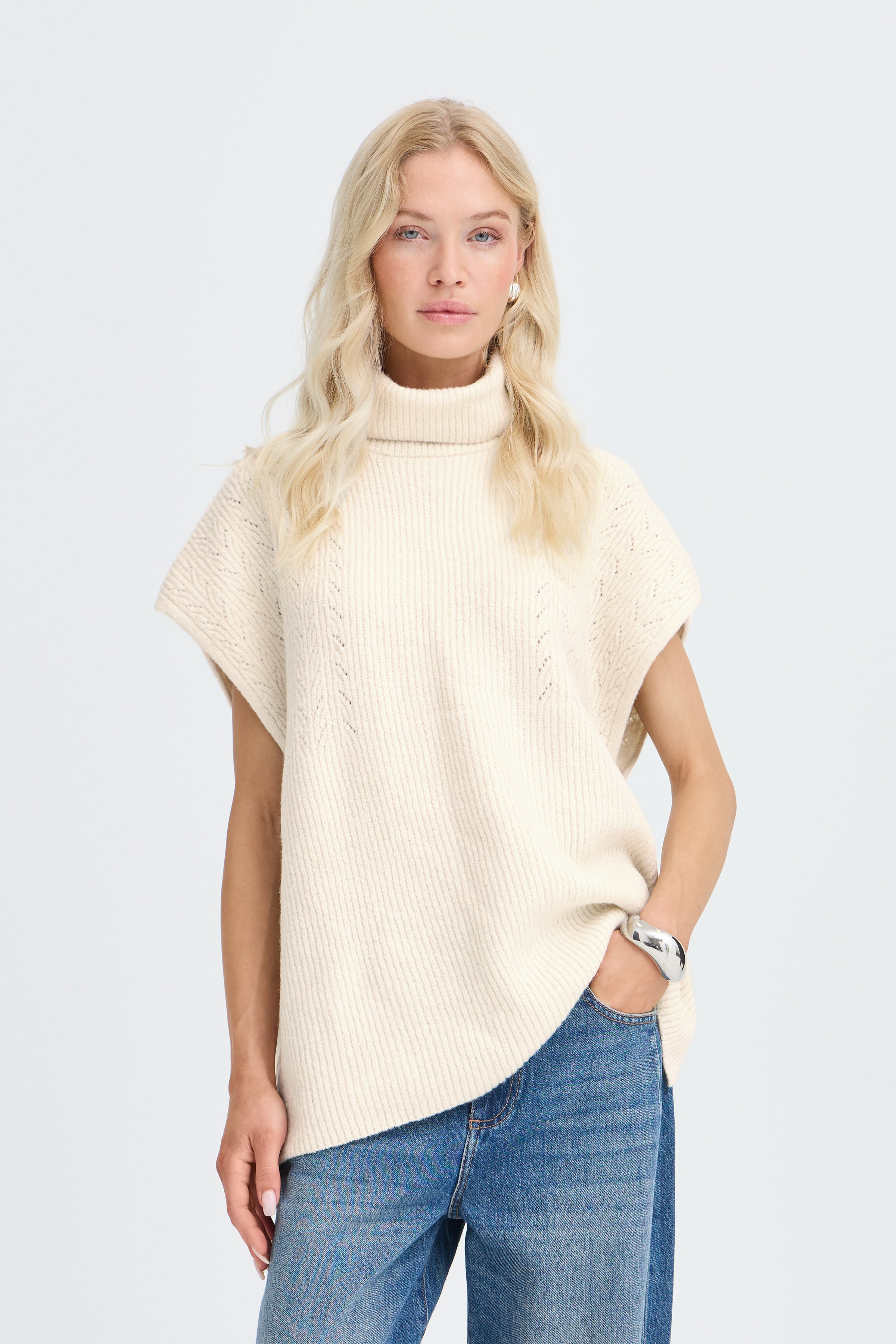 Vilko Poncho in Birch Melange by b.young