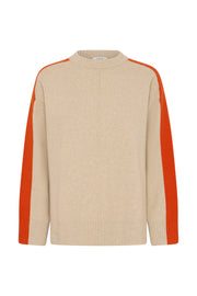 Otari Contrast Sweater in Humus by b.young