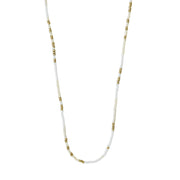 Alison Necklace in White & Gold by Pilgrim