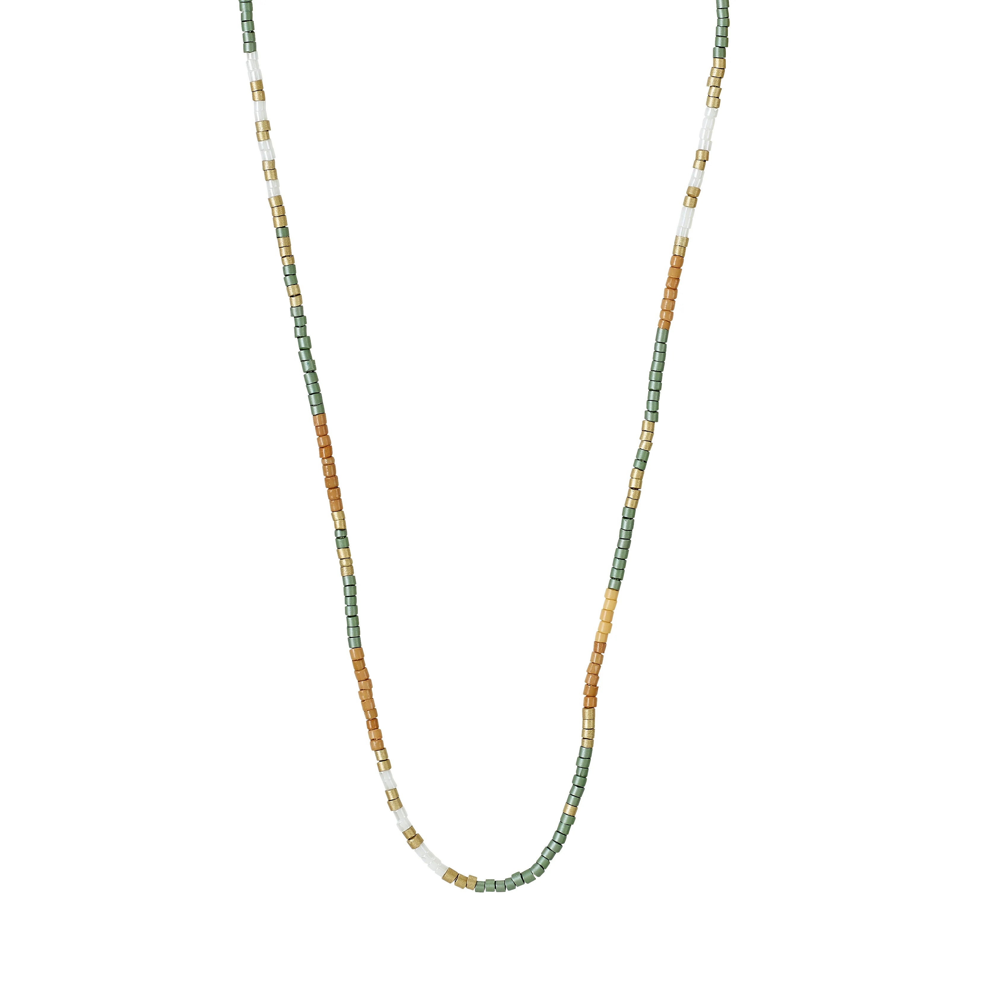 Alison Necklace in Brown & Gold by Pilgrim