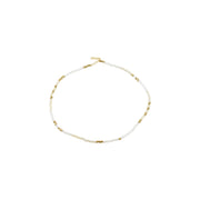 Alison Anklet in White & Gold by Pilgrim