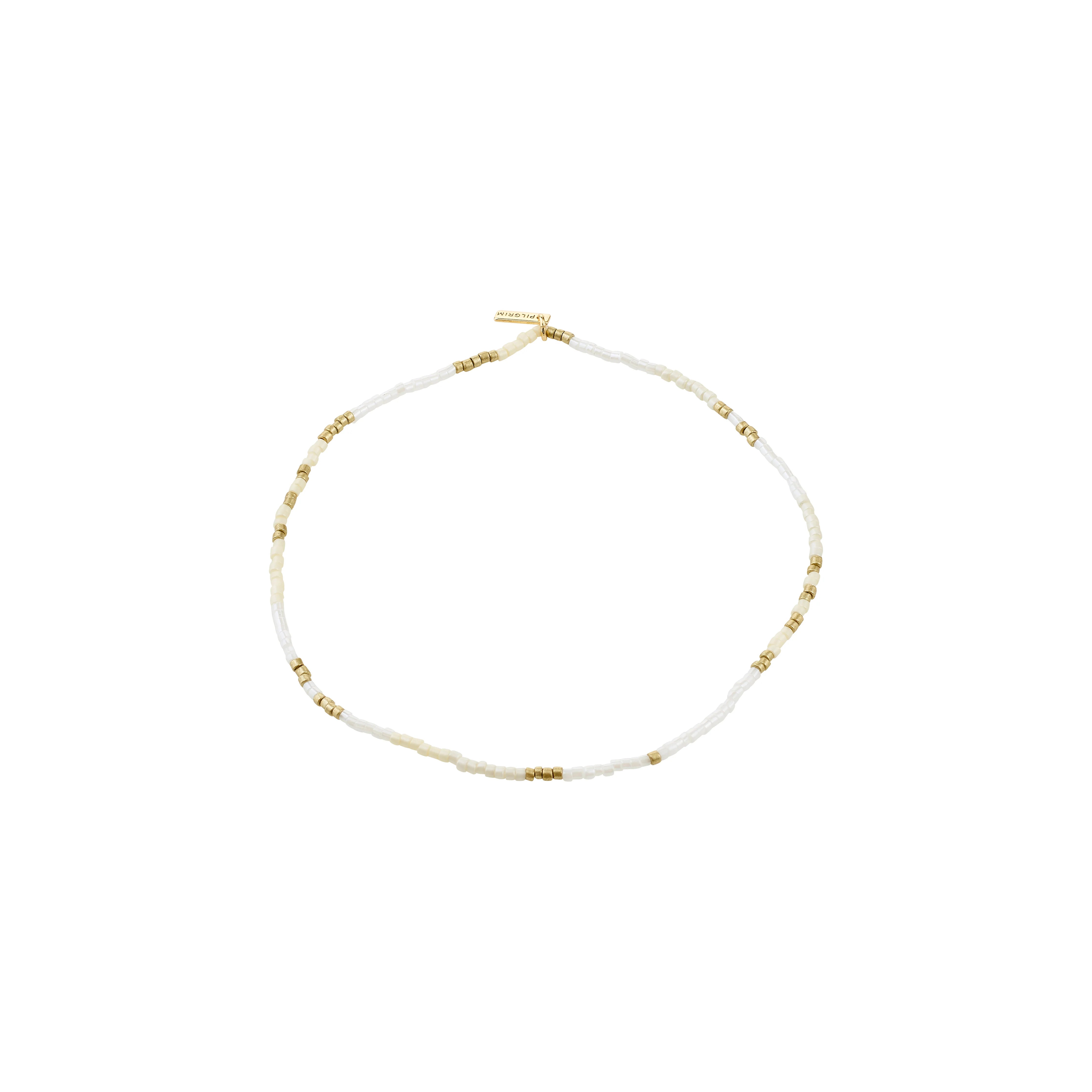 Alison Anklet in White & Gold by Pilgrim