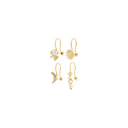 Evon Ear Cuff 4in1 Set in Gold by Pilgrim