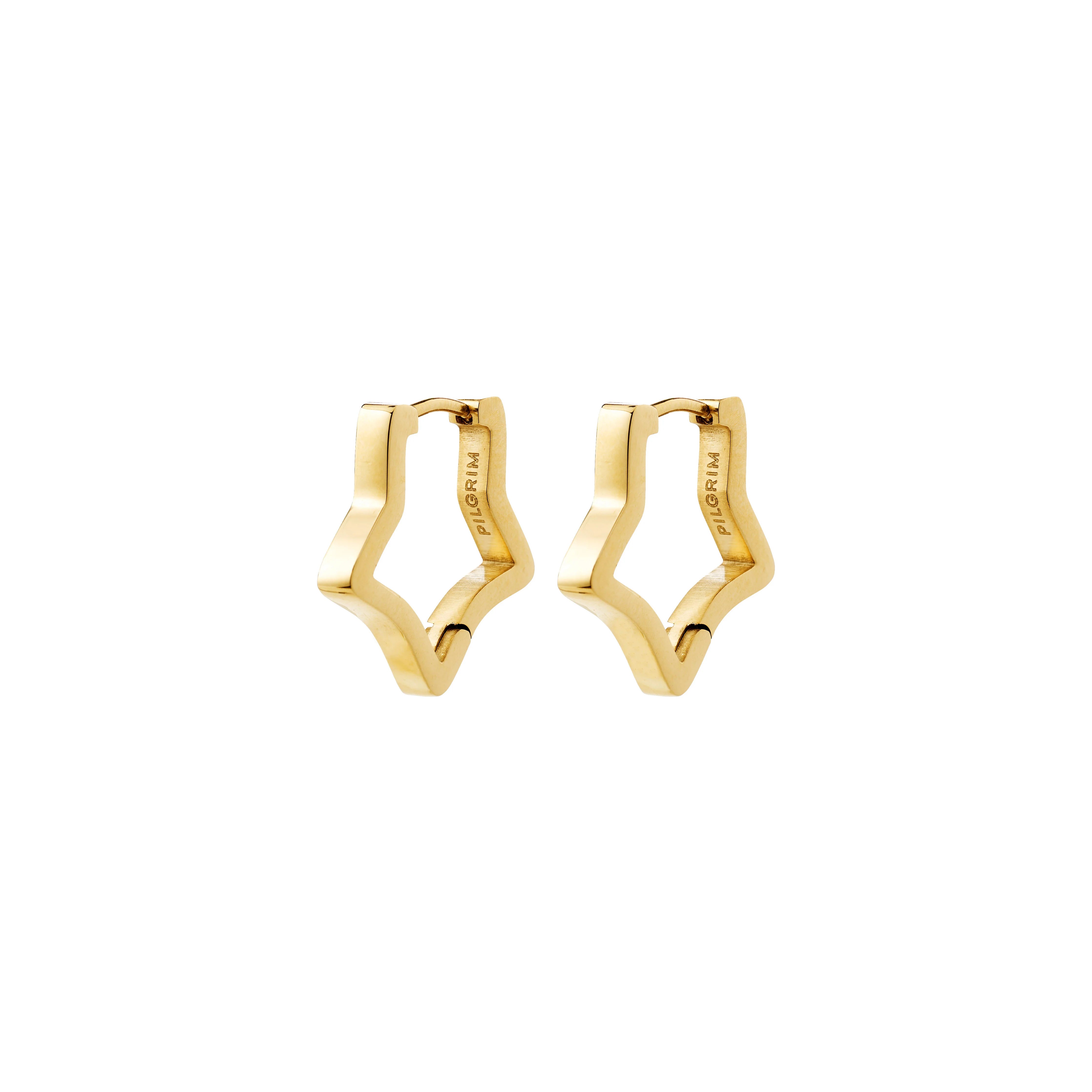 Solari Waterproof Earrings in Gold by Pilgrim