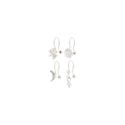 Evon Ear Cuff 4in1 Set in Silver by Pilgrim