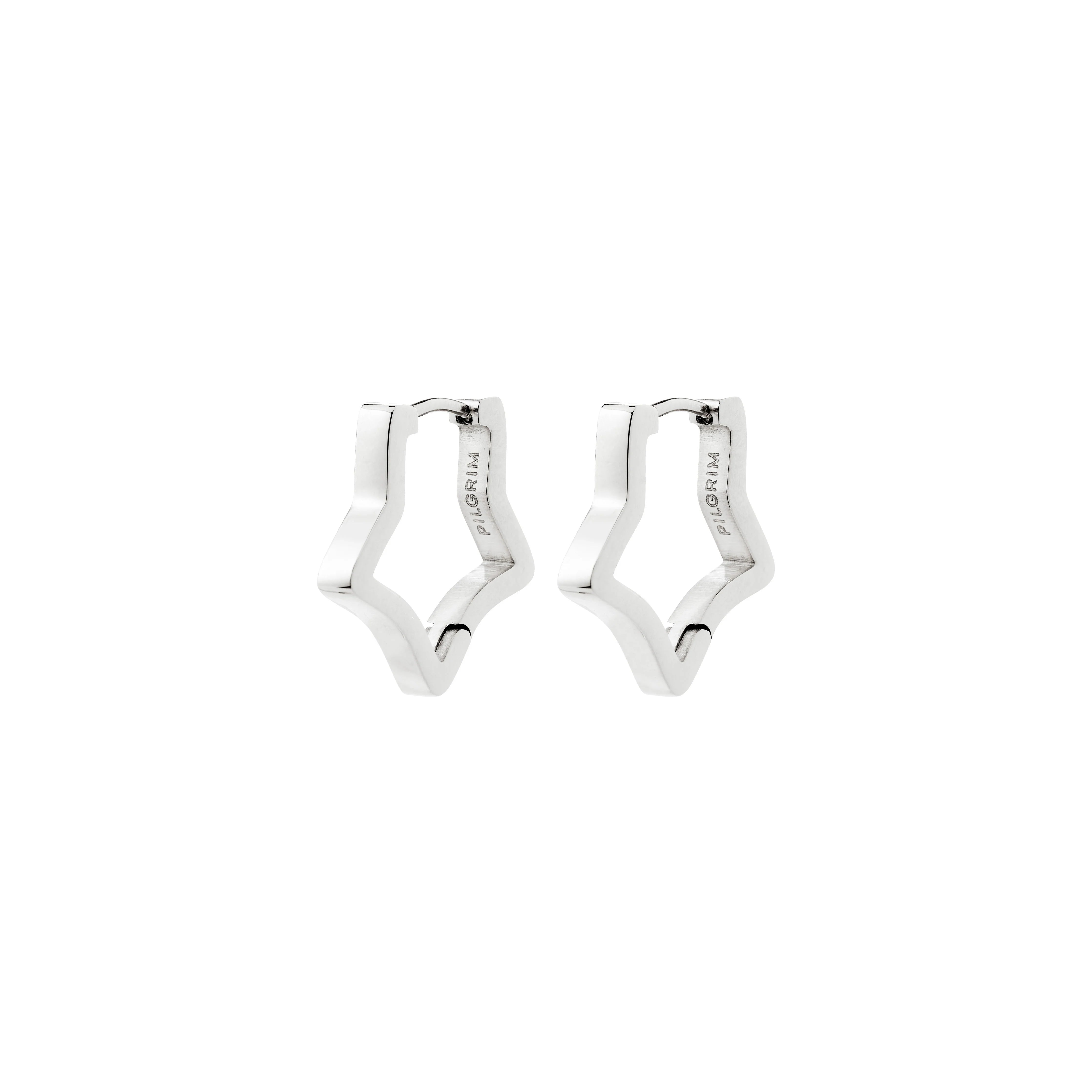Solari Waterproof Earrings in Silver by Pilgrim