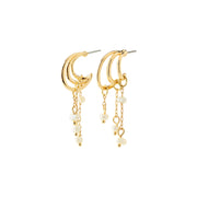 Lunith Earrings in Gold by Pilgrim