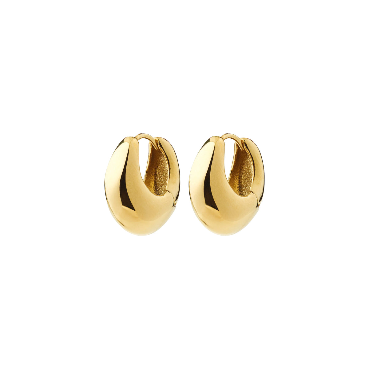 Kairoa Waterproof Chunky Hoop in Gold by Pilgrim