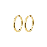 Inner Hoop Waterproof Earrings in Gold by Pilgrim