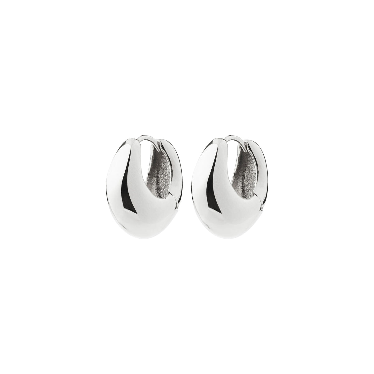 Kairoa Waterproof Chunky Hoop in Silver by Pilgrim