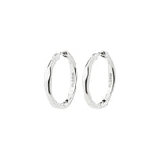 Inner Hoop Waterproof Earrings in Silver by Pilgrim
