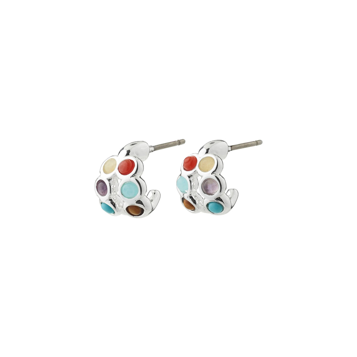Lonnie Earrings in Silver by Pilgrim