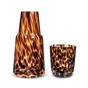 Fused Dots Bedside Carafe & Cup in Amber
