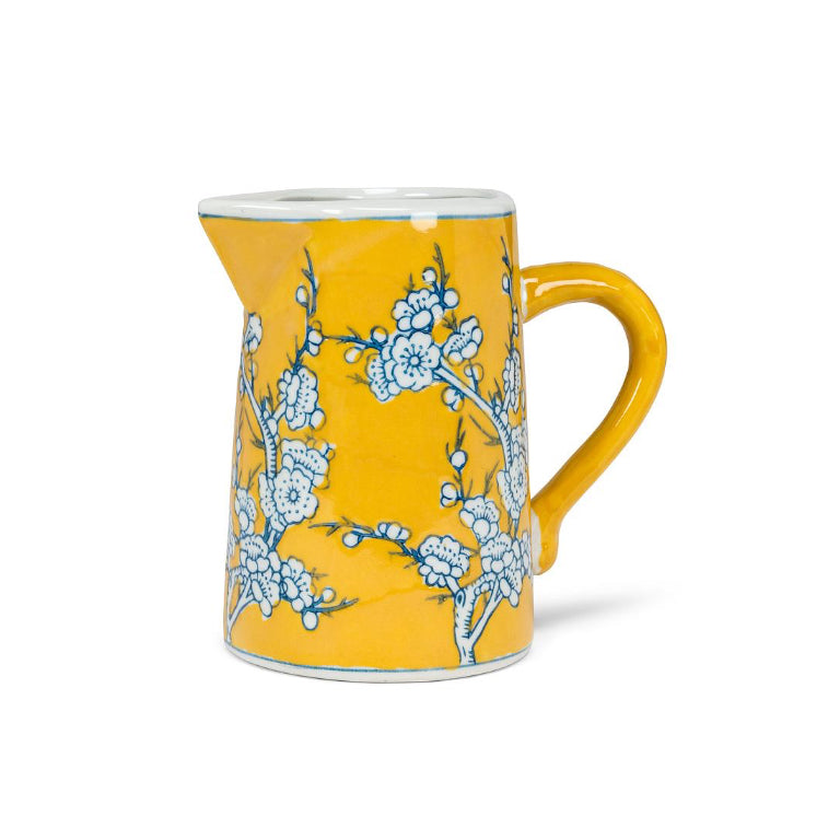 Small Floral Yellow Jug
