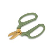 Short Blade Floral Sheers in Green