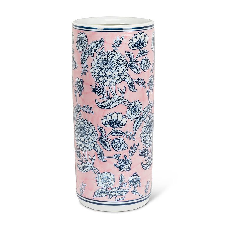 Pink Floral Umbrella Stand