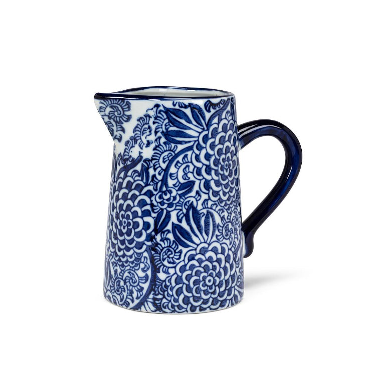 Small Floral Blue & White Jug