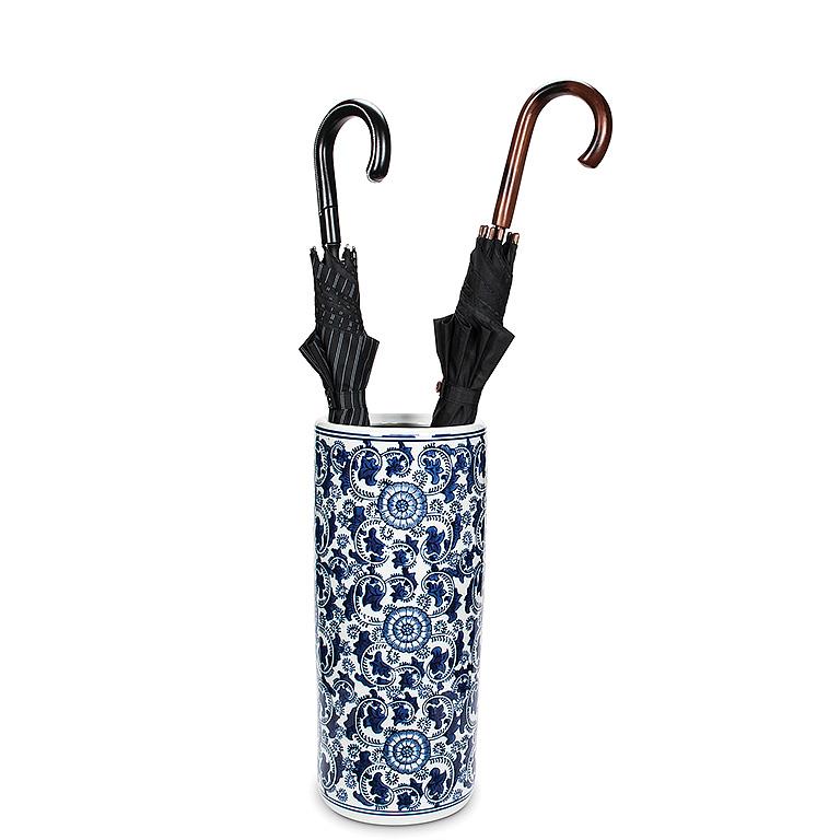 Blue & White Umbrella Stand