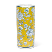 Brocade Pattern Yellow and Blue Umbrella Stand