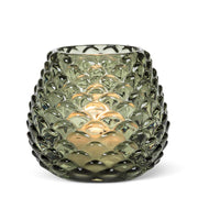 Medium Pinecone Tealight Holder in Green