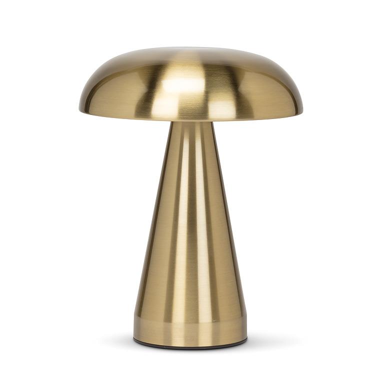 Metallic Mushroom LED Light in Gold