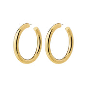 Tovin Hoop Earrings in Gold by Pilgrim