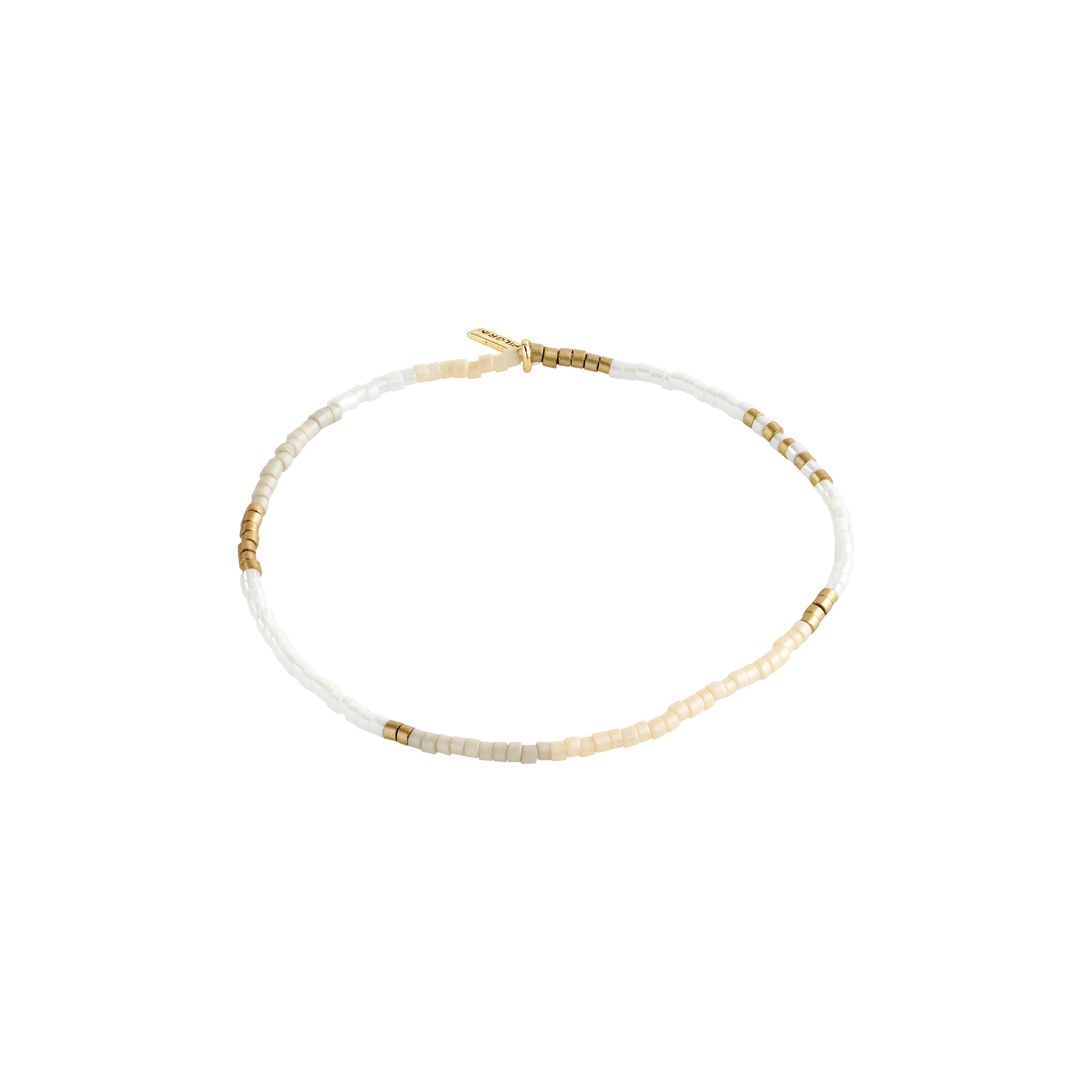 Alison Bracelet in White & Gold by Pilgrim