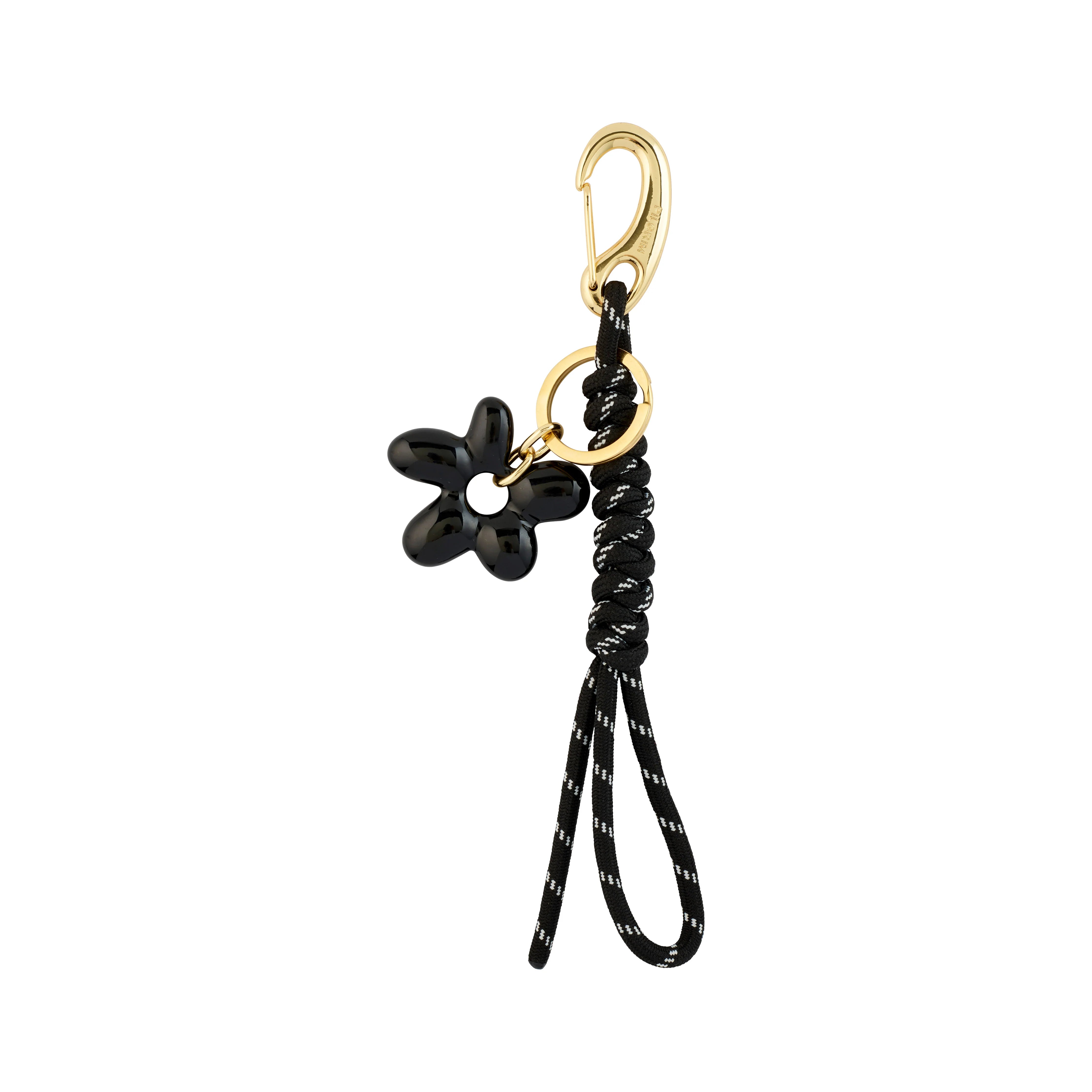 Aerun Key Hanger in Black & Gold by Pilgrim