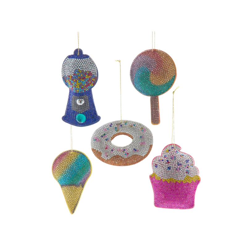 Bedazzled Sweets Ornaments