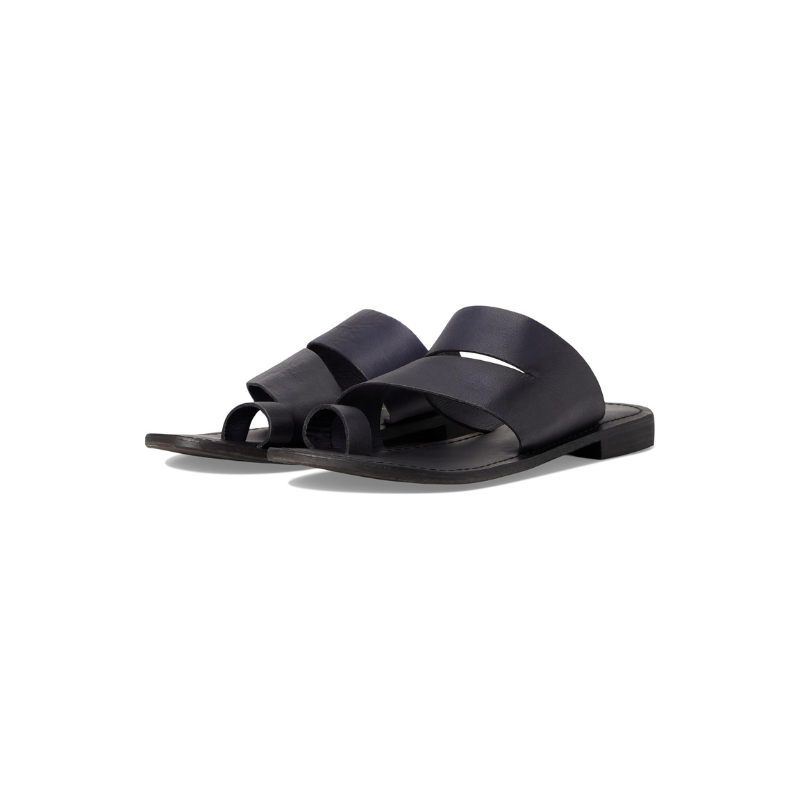 Abilene Toe Loop Sandal in Washed Black by Free People