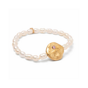 Love Pearl Affirmation Bracelet in Gold by Scout
