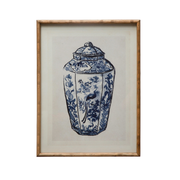 Blue & White Pottery Print Large B