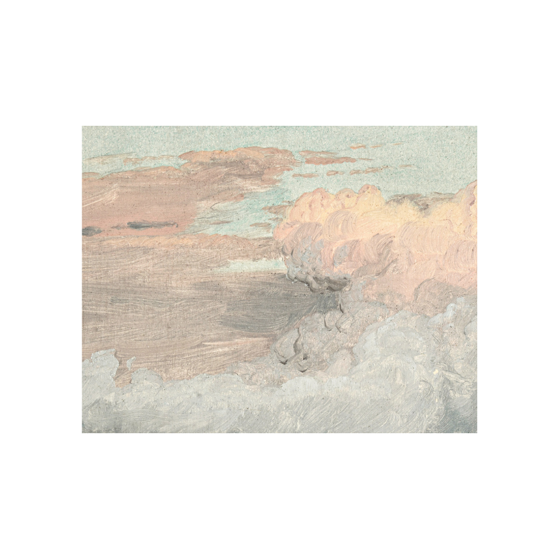 Hudson River School - Clouds Hudson Valley 1870 - 18"x14"