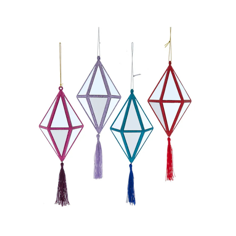 Mirror With Tassel Ornament