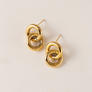Waterproof Linx Gold Earrings by Lover's Tempo