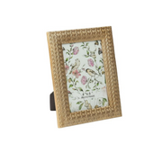 Hexagon Pale Gold Picture Frame 4x6