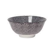 Black & White Geo Bowl 6"