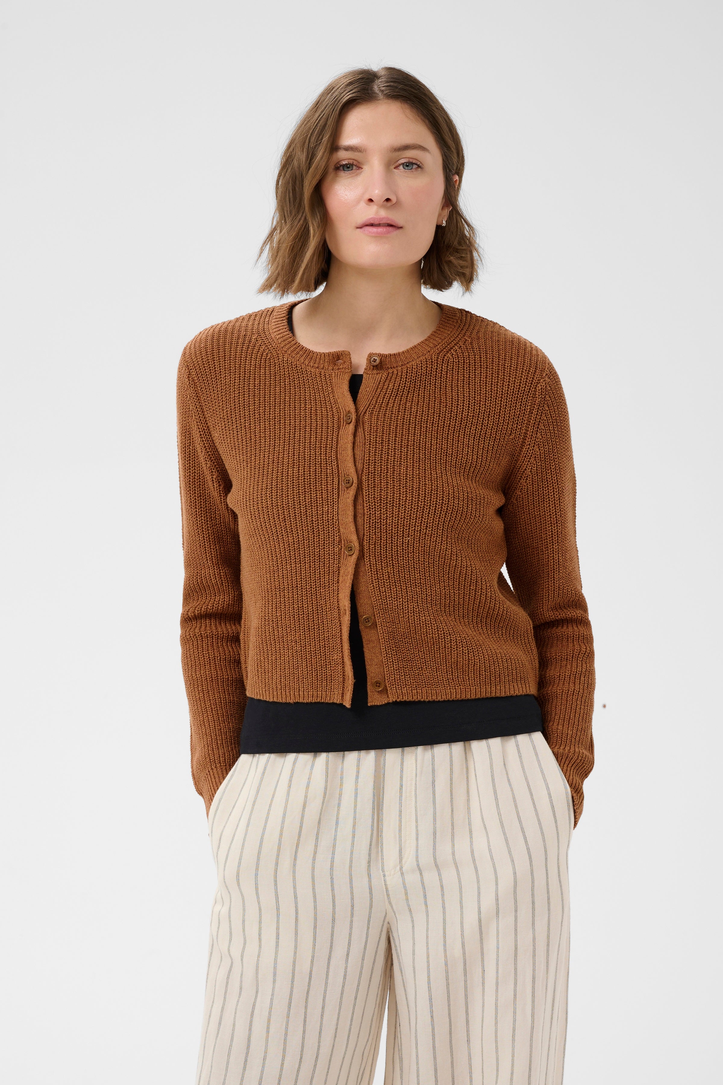 Gigia Cardigan in Argan Oil by Part Two