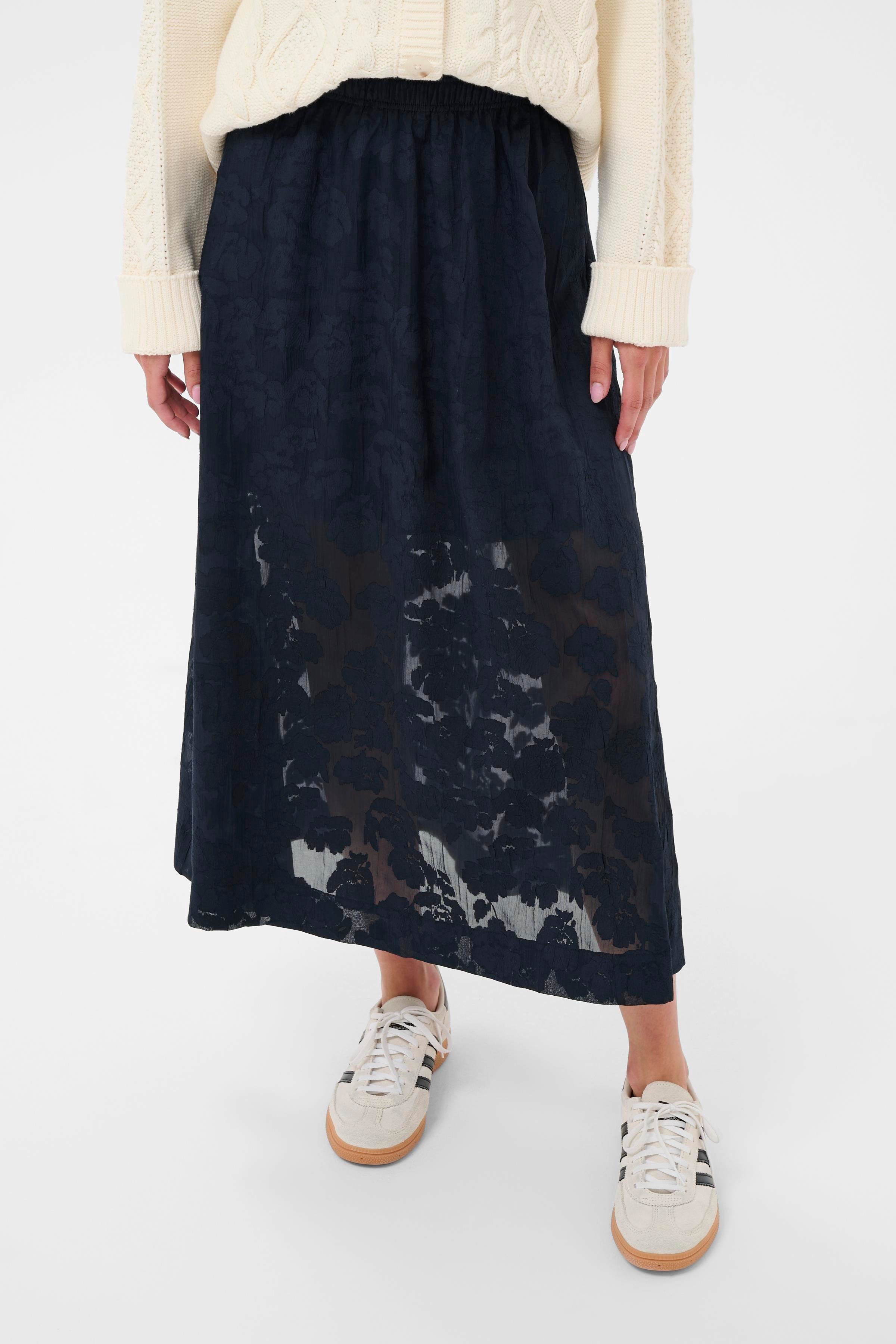 Zoya Skirt in Dark Navy by Part Two