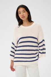 Aliza Sweater in Blue Stripe by Part Two