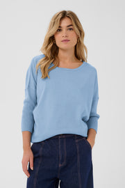 Mila Roundneck Pullover in Allure by Saint Tropez