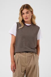 Mila Vest in Mink Melange by Saint Tropez