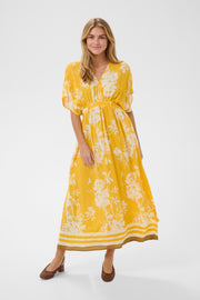 Rasheda Dress in Golden Apricot by Saint Tropez